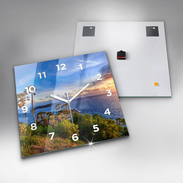 Square wall clock Phuket in Thailand