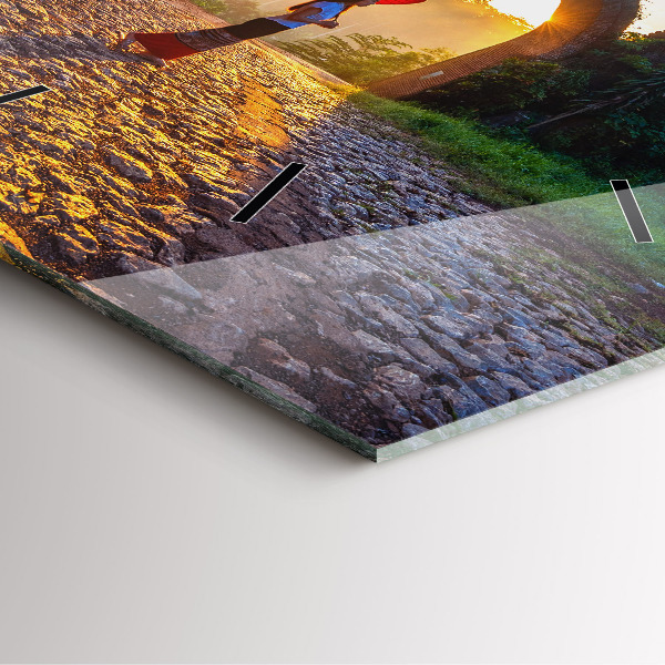 Square wall clock Surat Thani Park Thailand