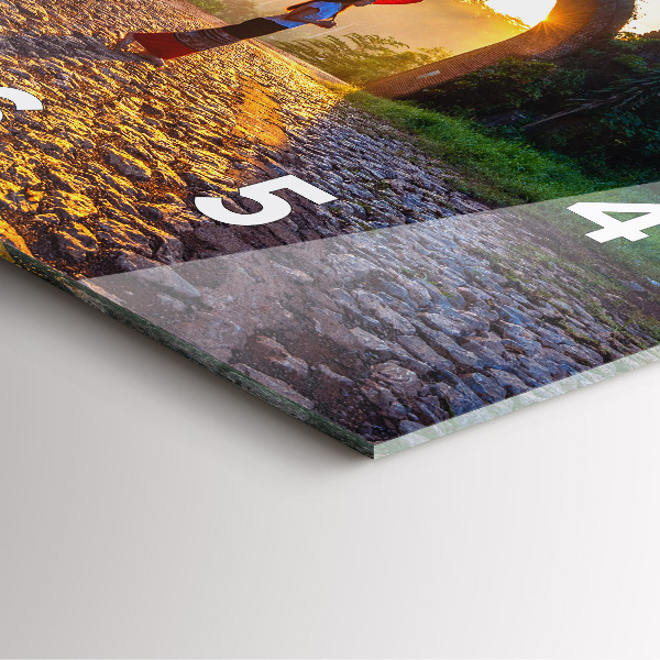 Square wall clock Surat Thani Park Thailand