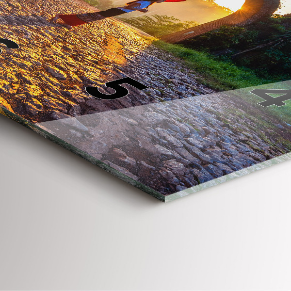 Square wall clock Surat Thani Park Thailand