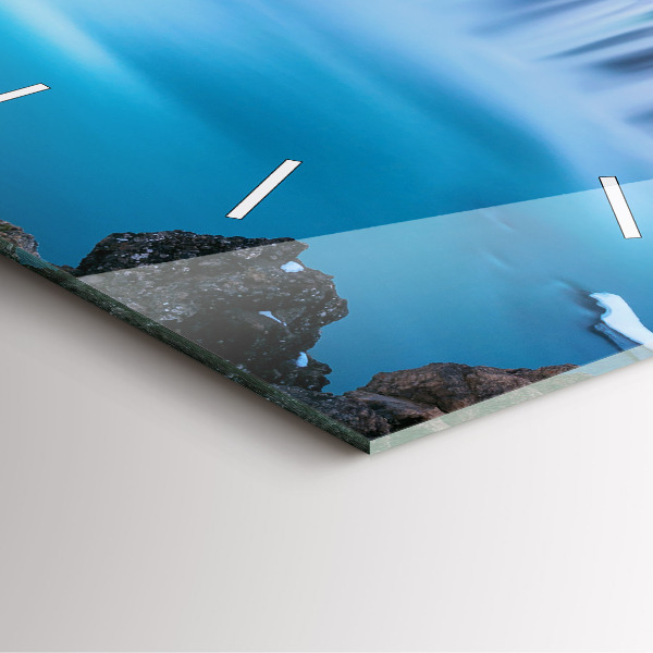 Square wall clock Godafoss Waterfall Iceland