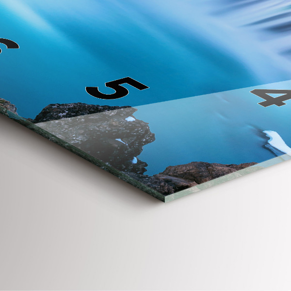 Square wall clock Godafoss Waterfall Iceland