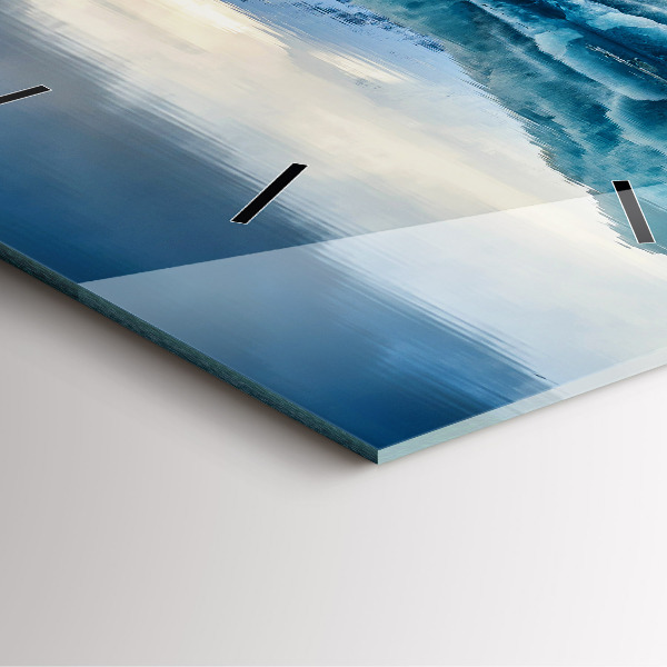 Square wall clock Lake Jokulsarlon Iceland