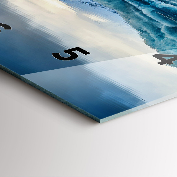 Square wall clock Lake Jokulsarlon Iceland