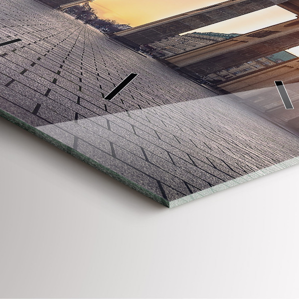 Square wall clock Brandenburg Gate