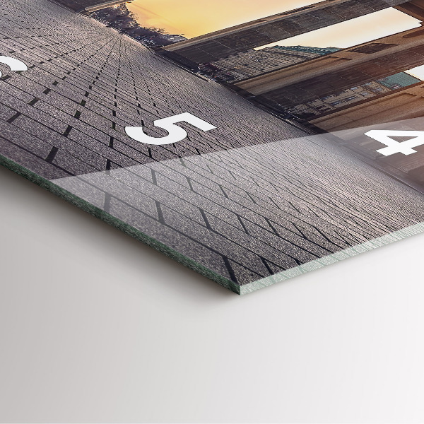 Square wall clock Brandenburg Gate