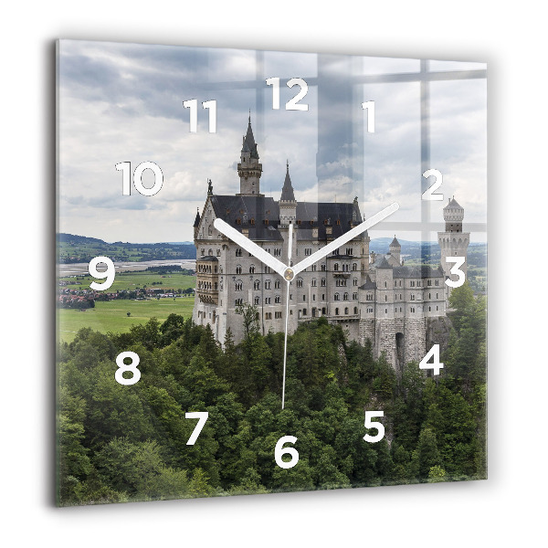 Square wall clock Neuschwanstein Castle