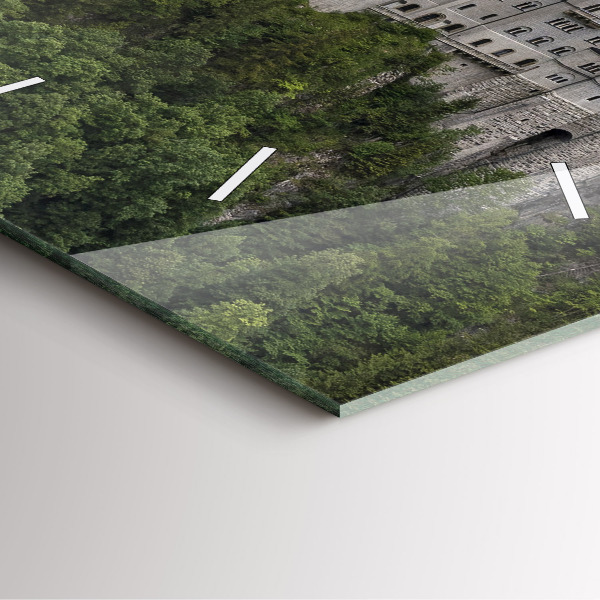 Square wall clock Neuschwanstein Castle