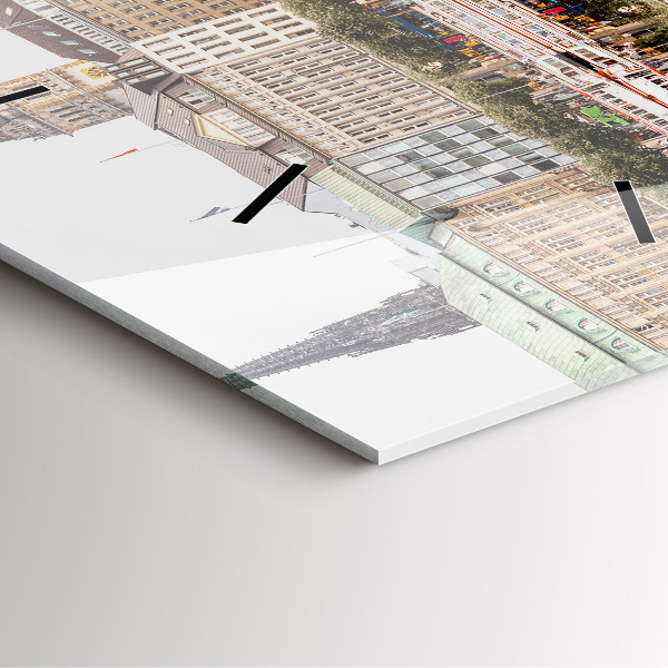 Square wall clock River Hamburg Germany