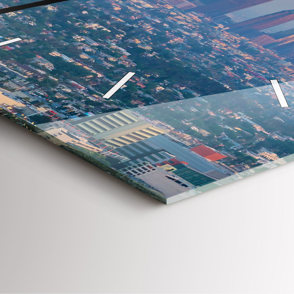 Square wall clock Los Angeles Sunset