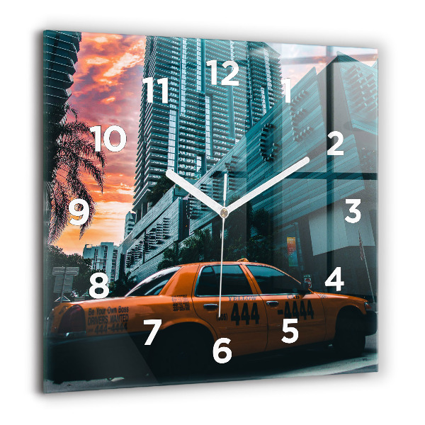 Square wall clock Miami, Florida