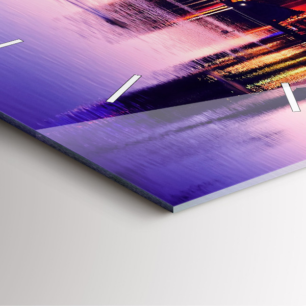 Square wall clock Orlando city skyline