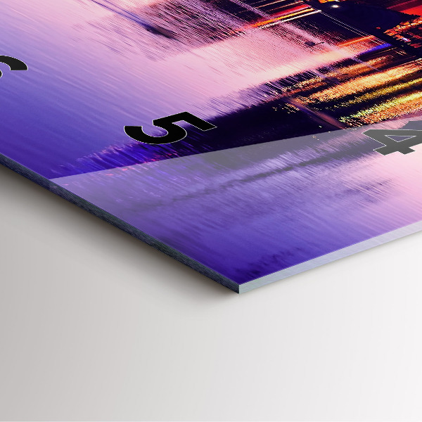 Square wall clock Orlando city skyline