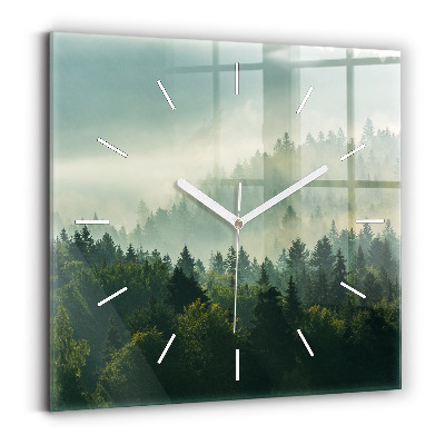 Square wall clock Sunrise Beskids