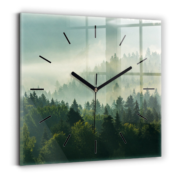 Square wall clock Sunrise Beskids