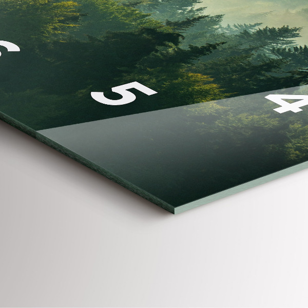 Square wall clock Sunrise Beskids