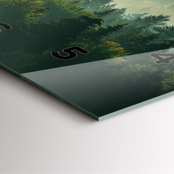 Square wall clock Sunrise Beskids