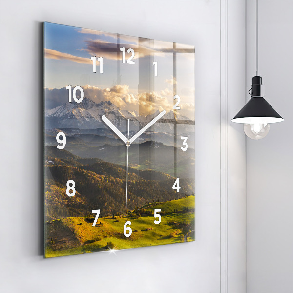 Square wall clock Pieniny – Wysoki Wierch