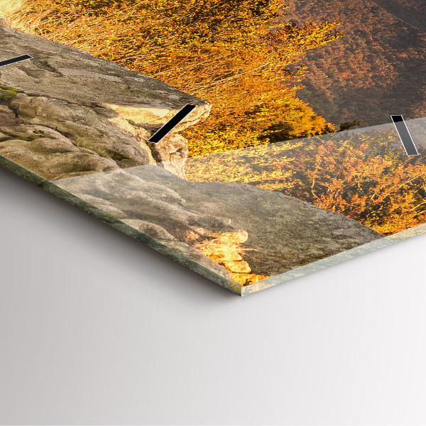 Square wall clock Bieszczady Mountains