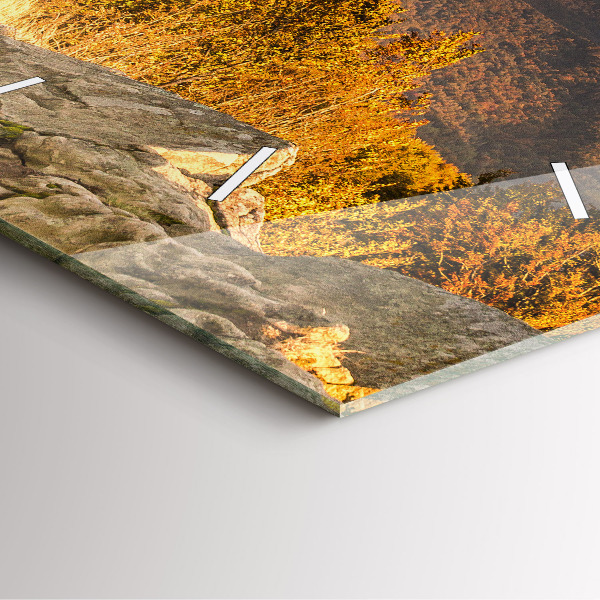 Square wall clock Bieszczady Mountains