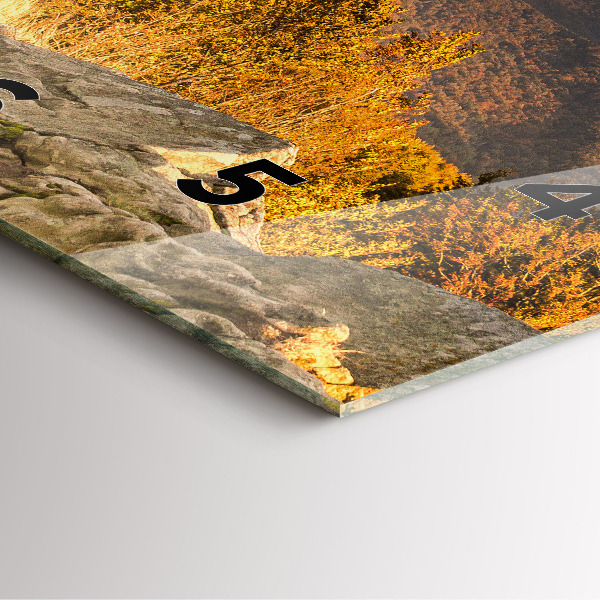 Square wall clock Bieszczady Mountains