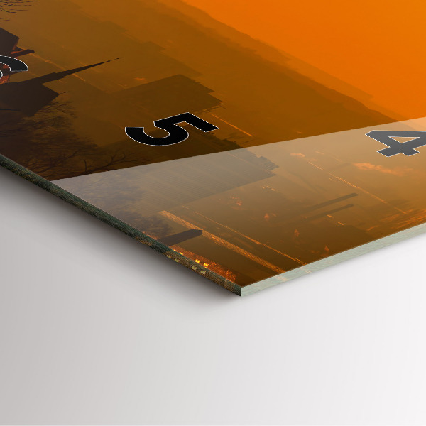 Square wall clock View of the Brno Cathedral