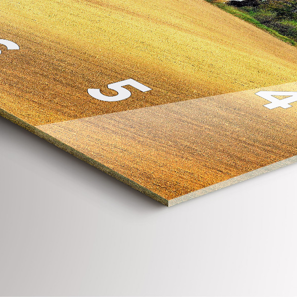 Square wall clock Moravia Rural Landscape