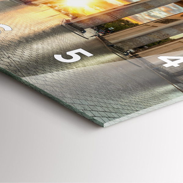 Square wall clock Brandenburg Gate in Berlin