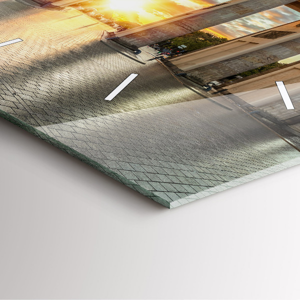 Square wall clock Brandenburg Gate in Berlin