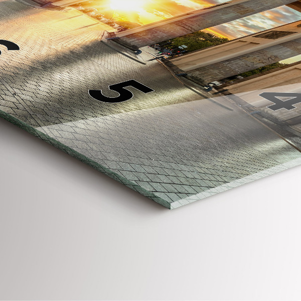 Square wall clock Brandenburg Gate in Berlin