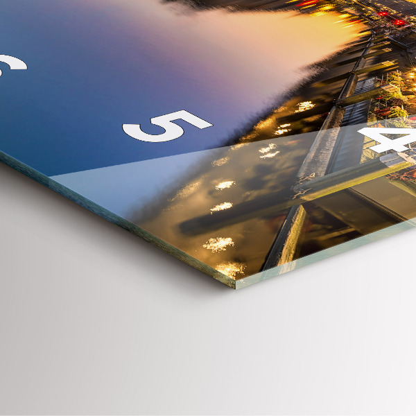 Square wall clock Hamburg City Hall