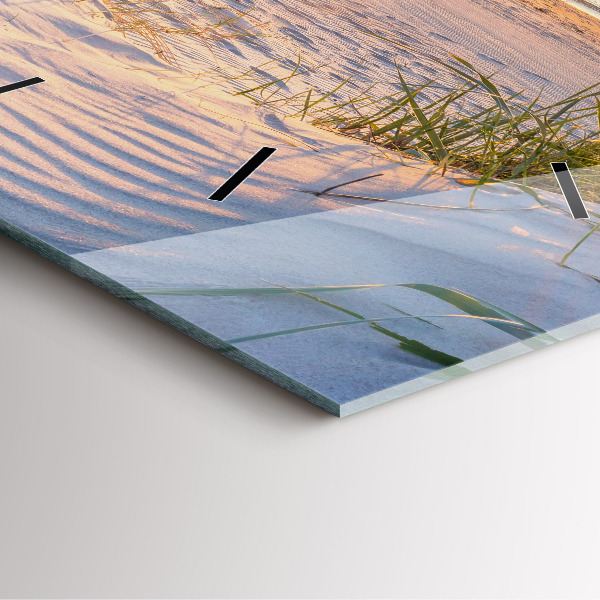 Square wall clock Sunset over the sea