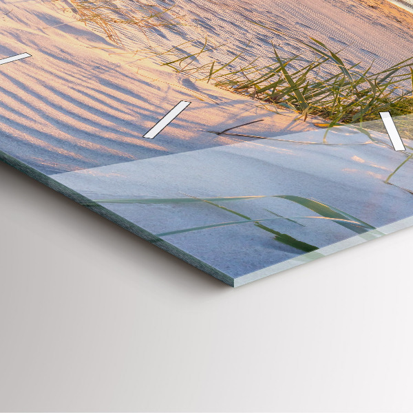 Square wall clock Sunset over the sea