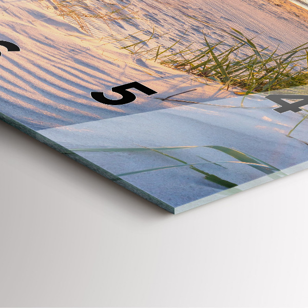 Square wall clock Sunset over the sea