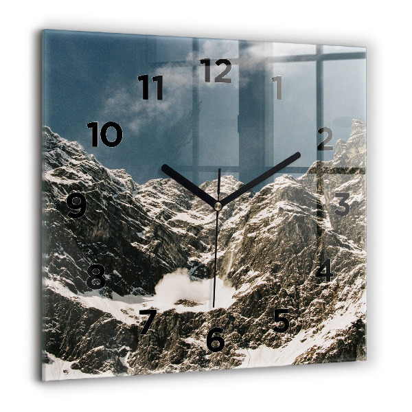 Square wall clock Watzmann Mountains