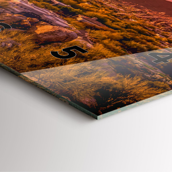 Square wall clock North Scottsdale Sunset