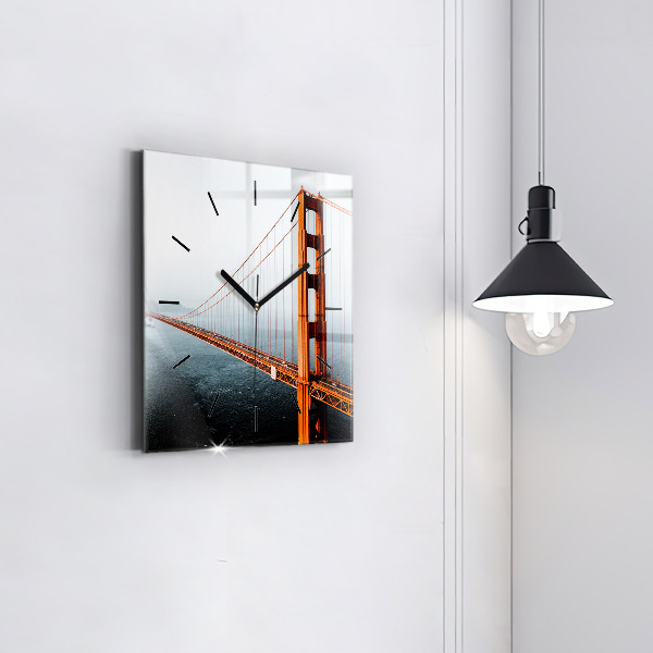 Square wall clock Golden Gate Bridge