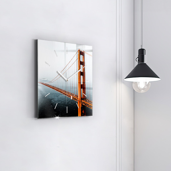 Square wall clock Golden Gate Bridge