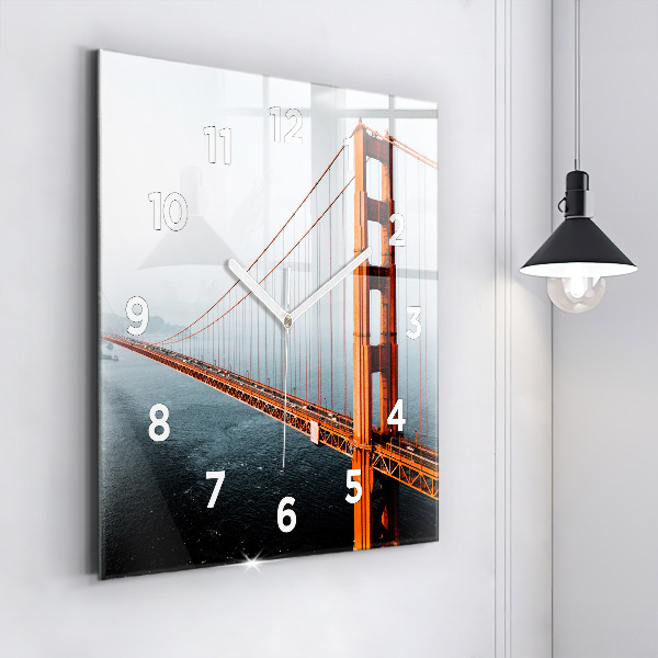 Square wall clock Golden Gate Bridge
