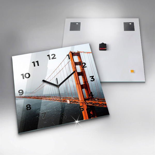 Square wall clock Golden Gate Bridge