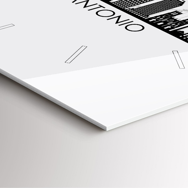 Square wall clock City of San Antonio Texas