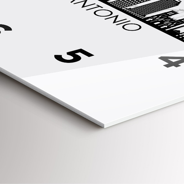 Square wall clock City of San Antonio Texas