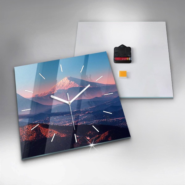 Square wall clock Mountains in San Antonio USA