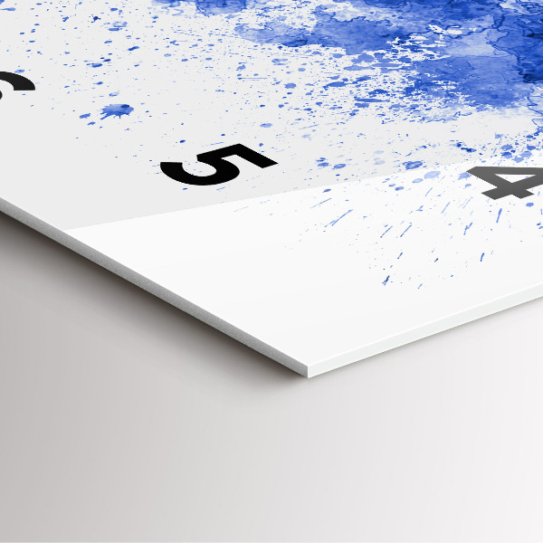 Square wall clock San Antonio Watercolors