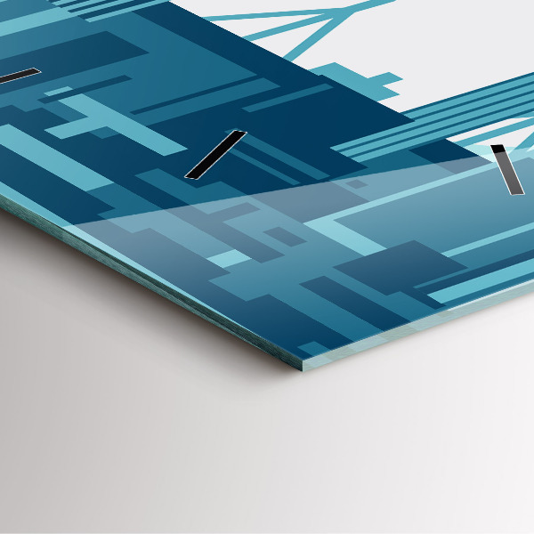 Square wall clock Architecture in the USA