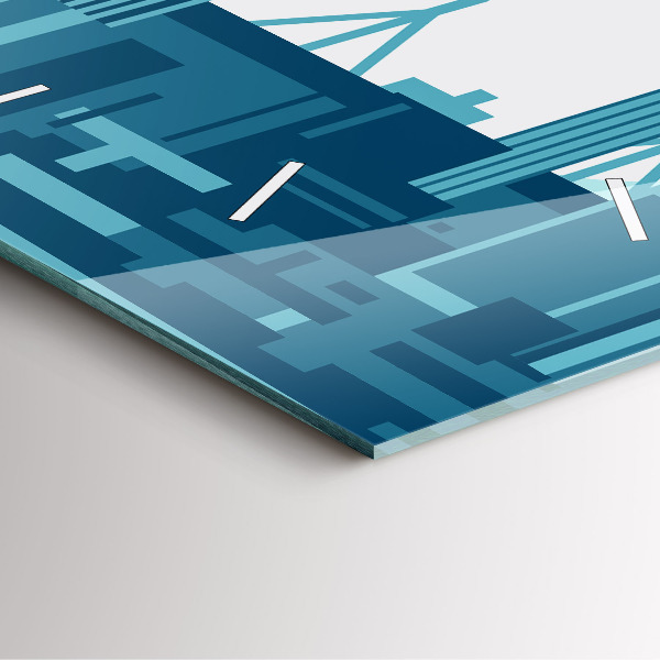 Square wall clock Architecture in the USA