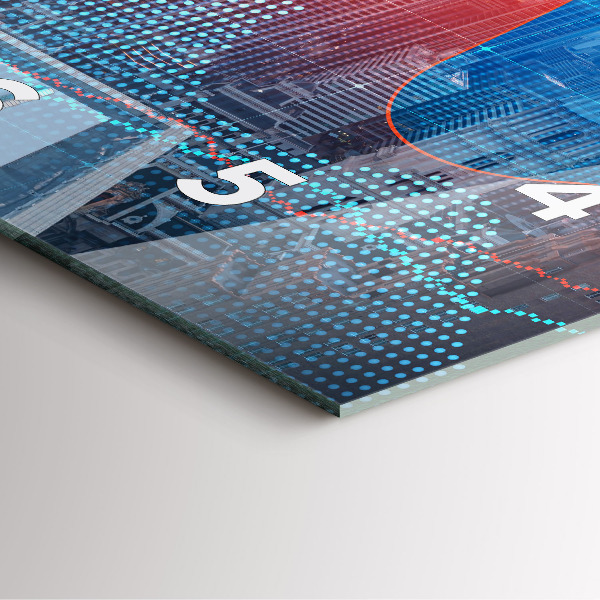 Square wall clock Skyscrapers in Philadelphia