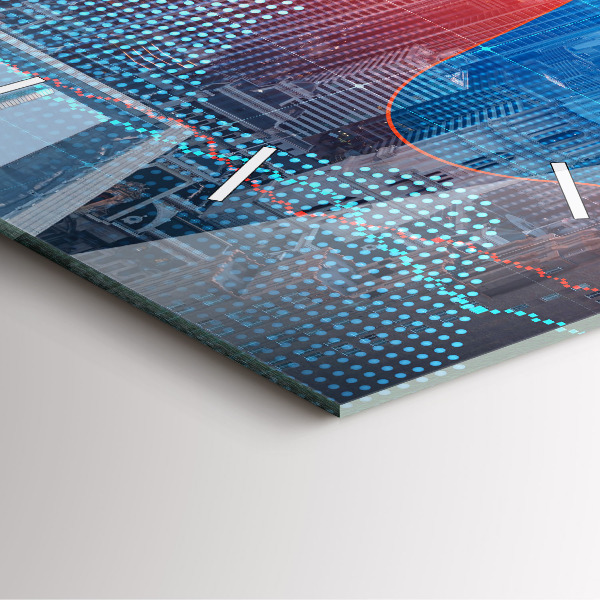 Square wall clock Skyscrapers in Philadelphia