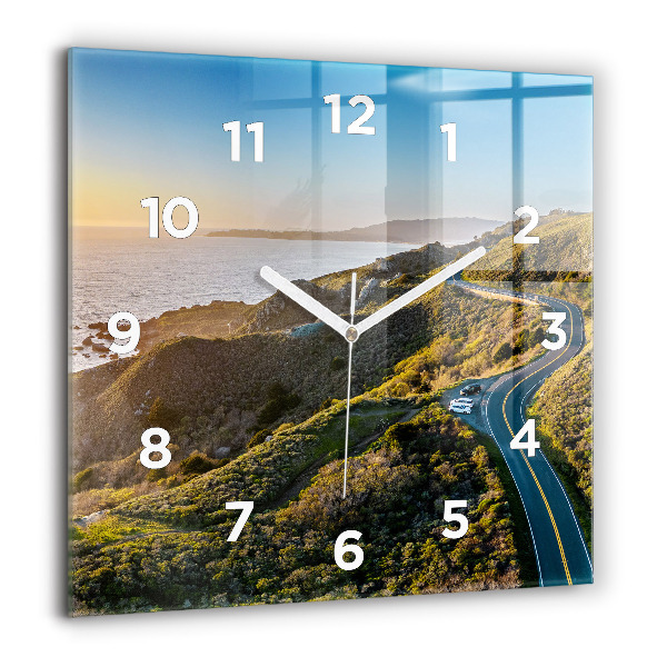 Square wall clock The Road to San Francisco