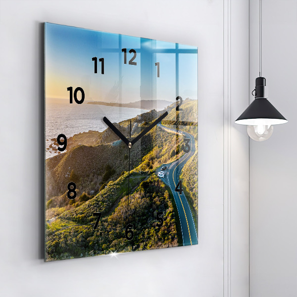 Square wall clock The Road to San Francisco